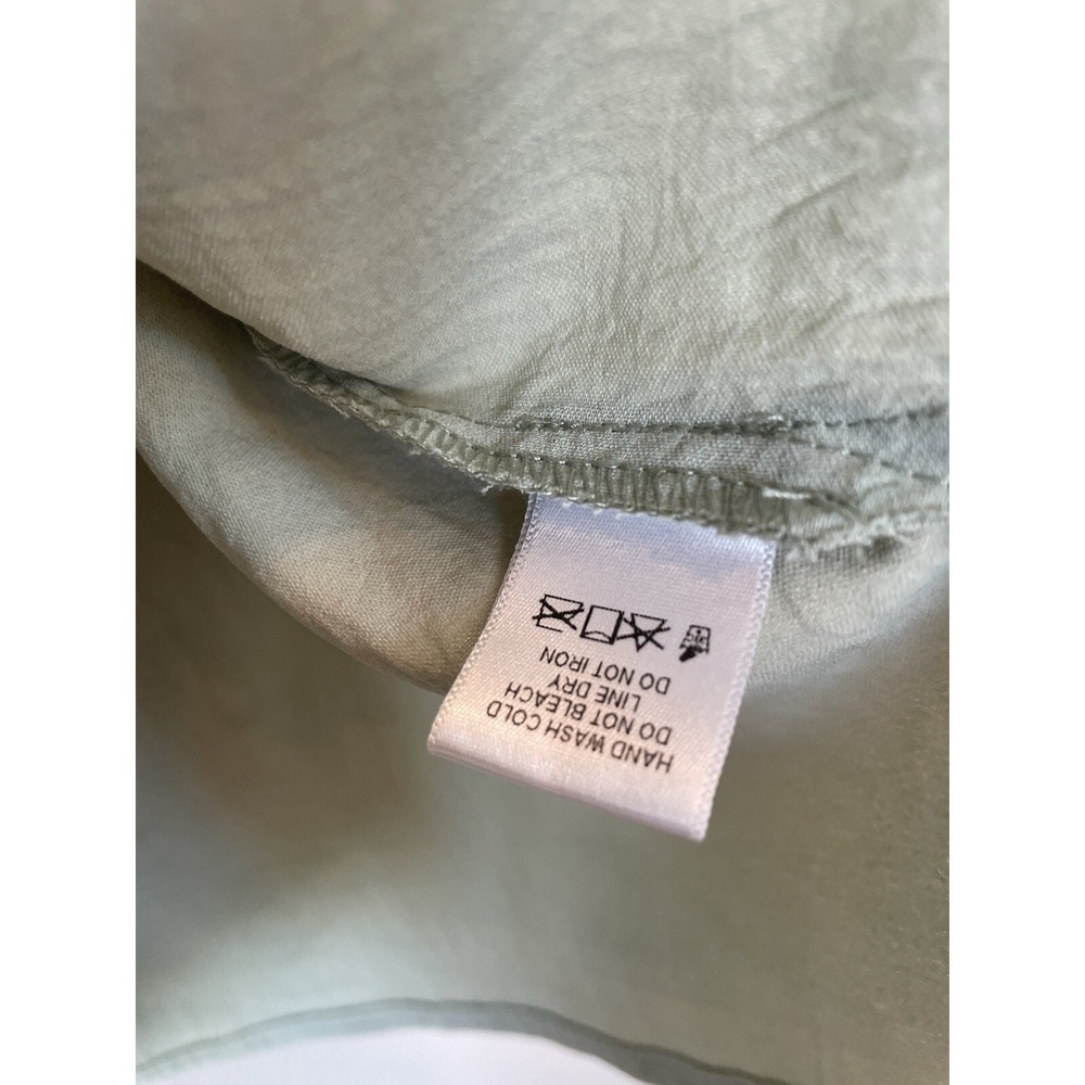 Oddi Sage Green Bubble Sleeve Blouse Boatneck Drapey Womens Size 1X - Picture 5 of 7